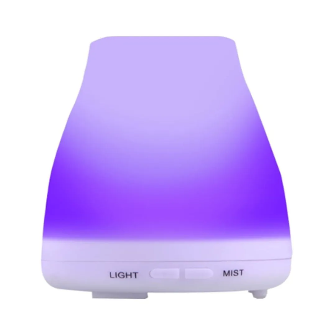 Aromatherapy Essential Oil Diffuser 150ml Portable Ultrasonic Cool Mist Diffusers Humidifier with 7 Color Changing LED Lights and Waterless Auto Shut-Off.
